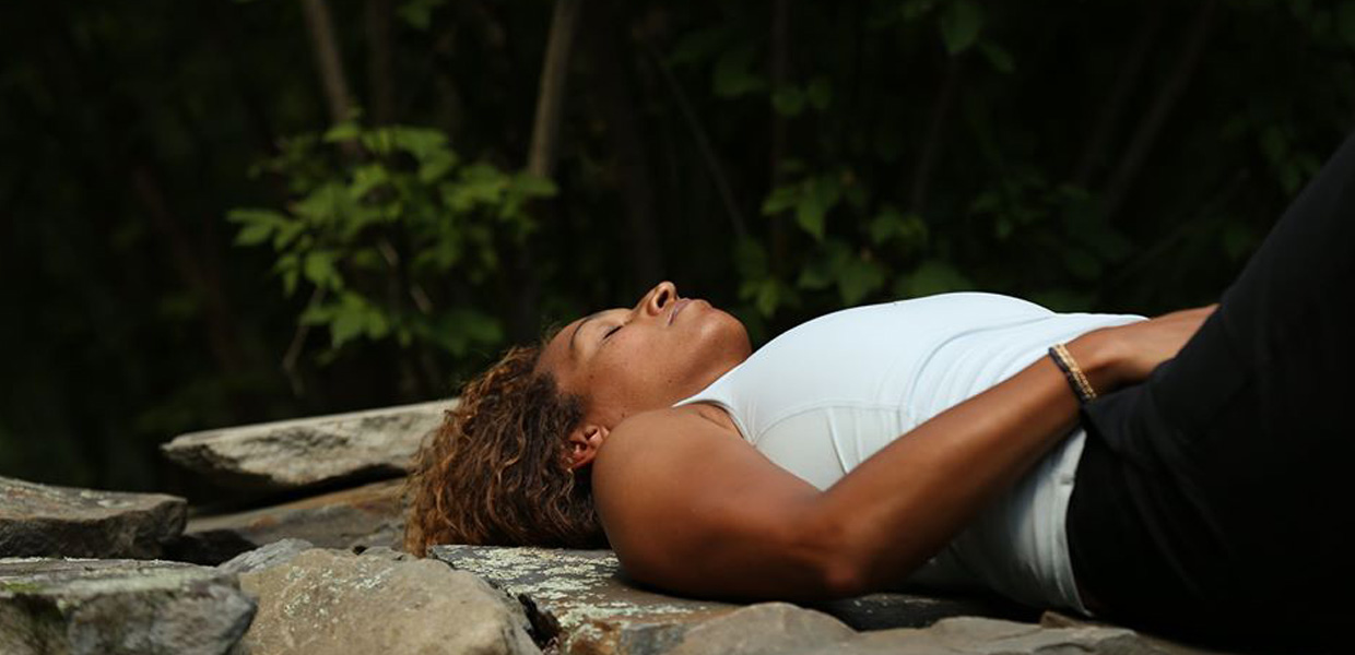 photo of woman relaxing at Omega