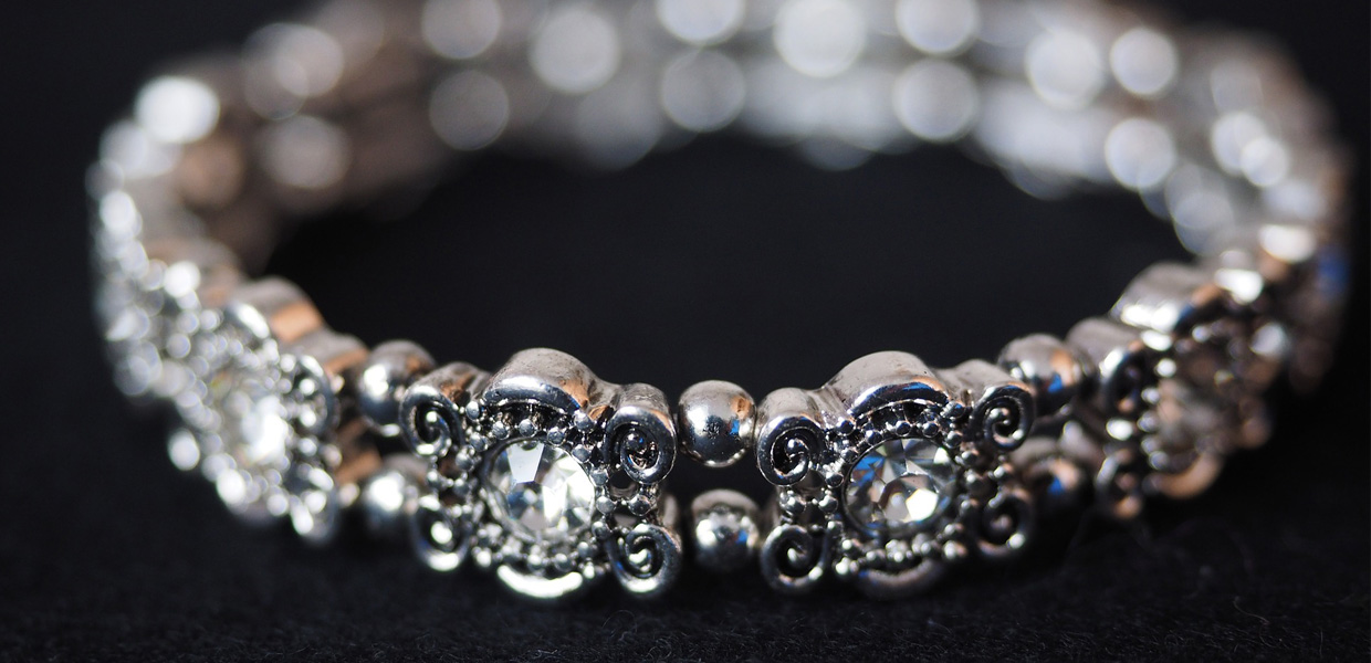 photo of jeweled bracelet