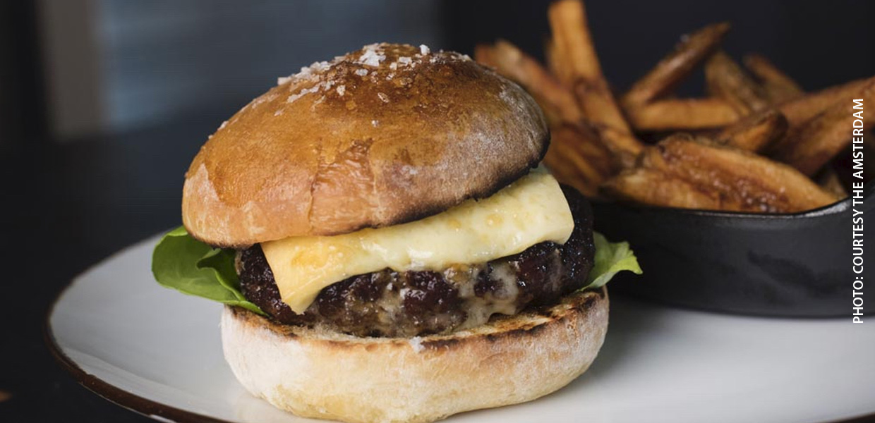 photo of cheeseburger and fries at Amsterdam